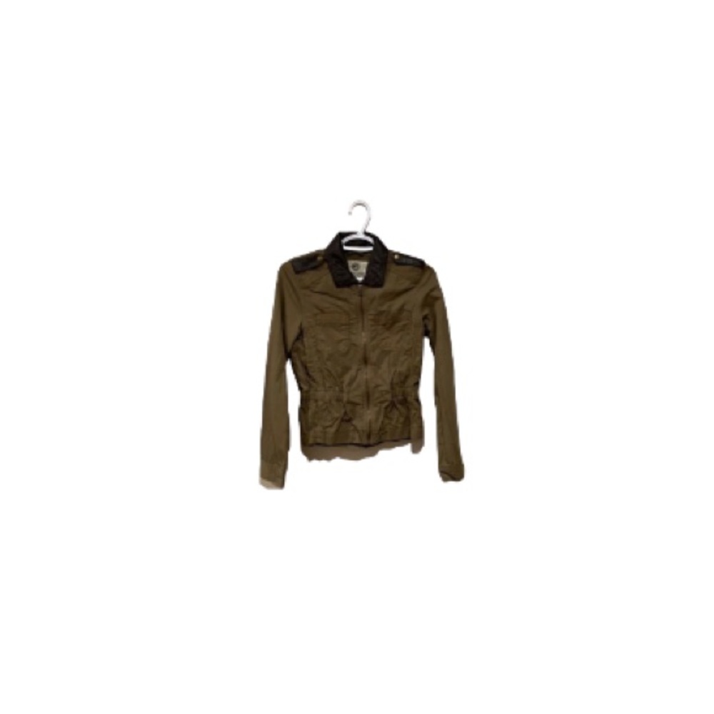 Lucky Brand Green and Brown Military Jacket - Women’s Size XS